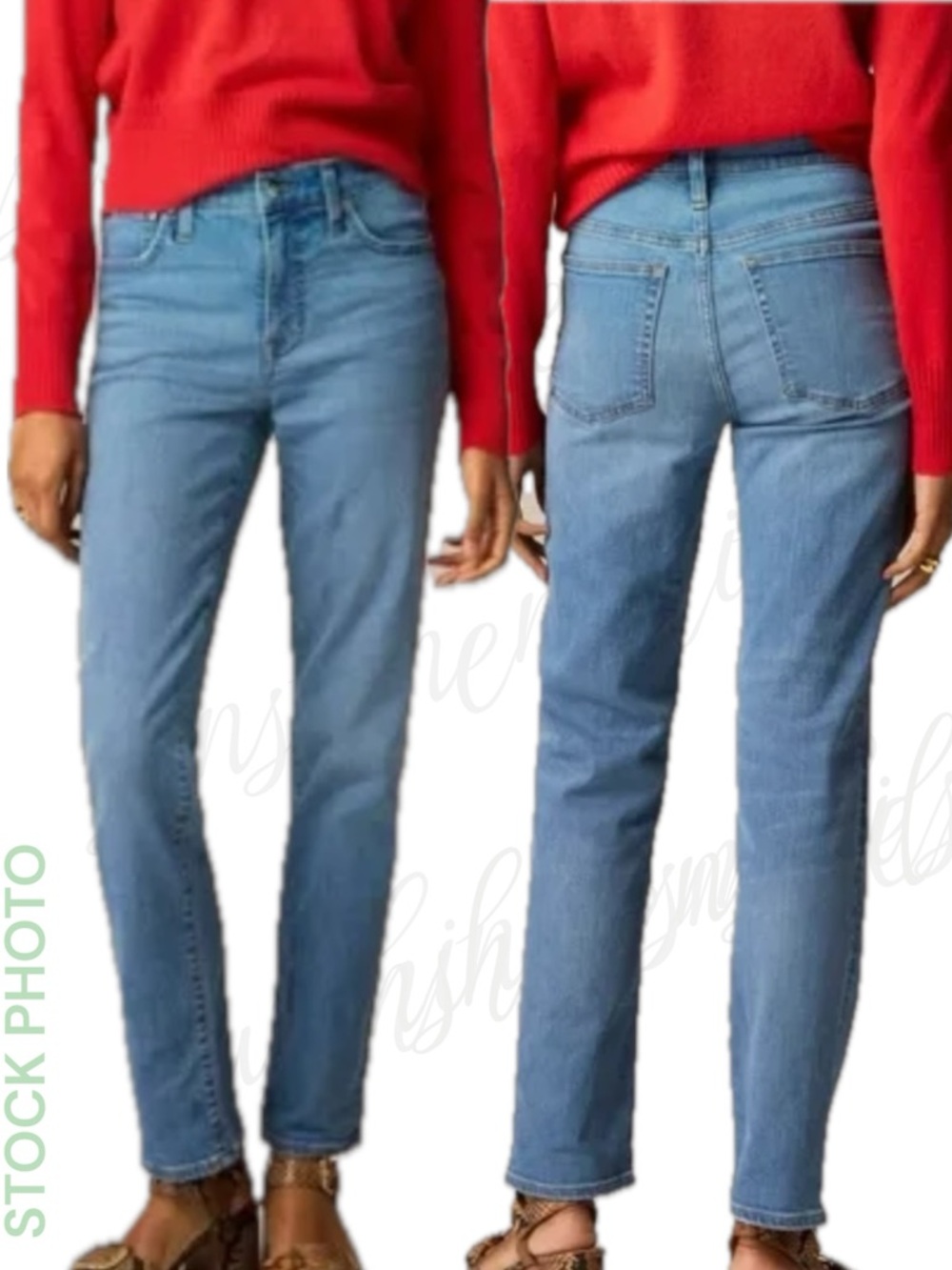 J. Crew JCREW 2003 Super-stretch Mid-rise Slim Jean #CC536 size 26 ~ KARA WASH